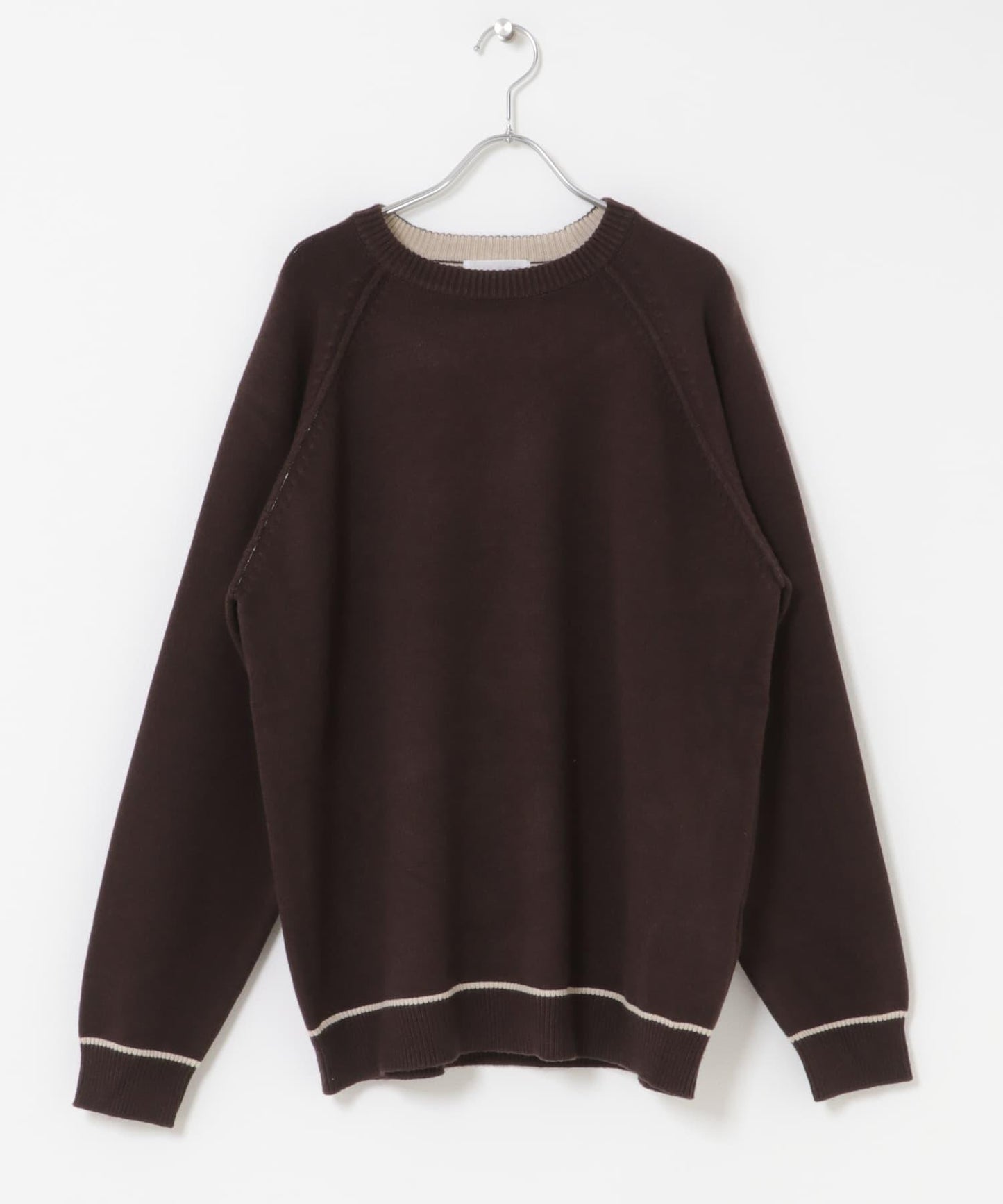 部分色 可水洗/防起球 彈力拼色針織衫