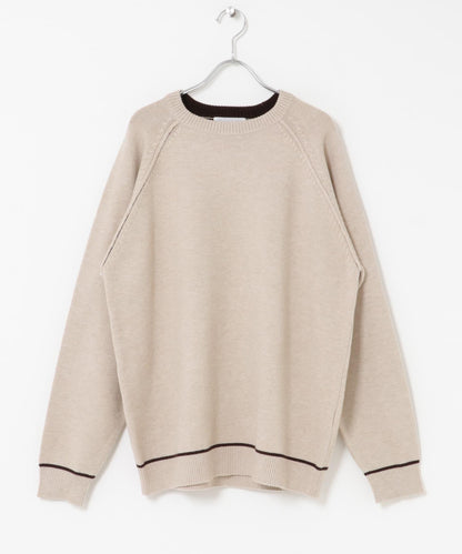 部分色 可水洗/防起球 彈力拼色針織衫