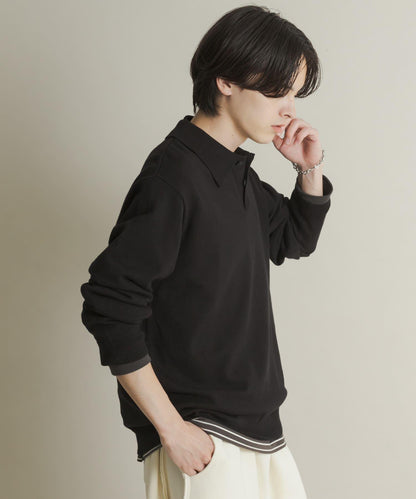 部分色 可水洗/防起球 彈力針織POLO衫