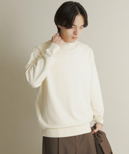 部分色 可水洗/防起球 彈力高領針織衫