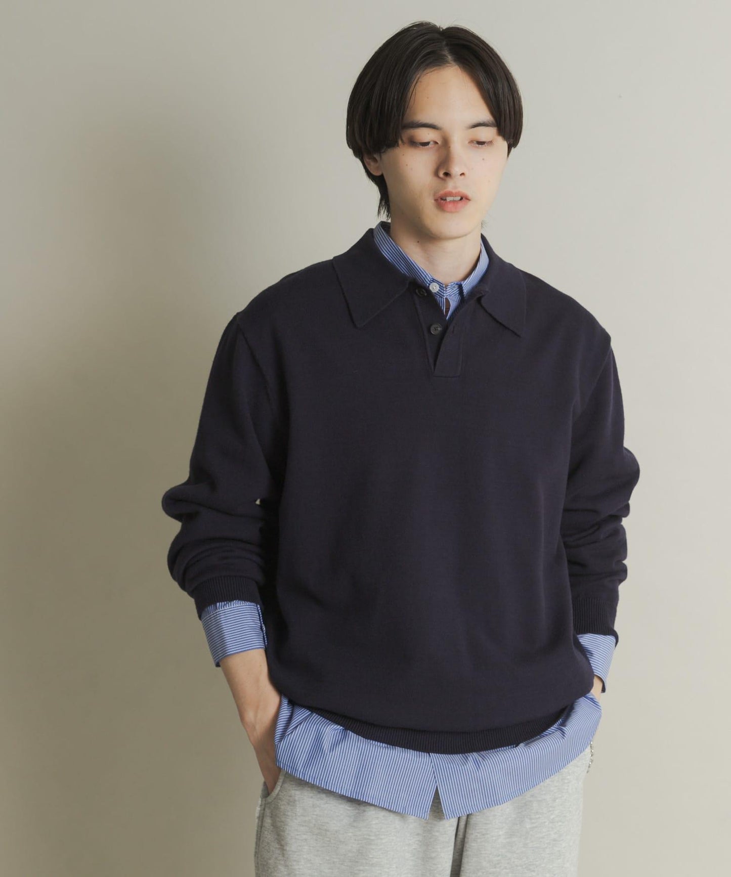 部分色 可水洗/防起球 彈力針織POLO衫