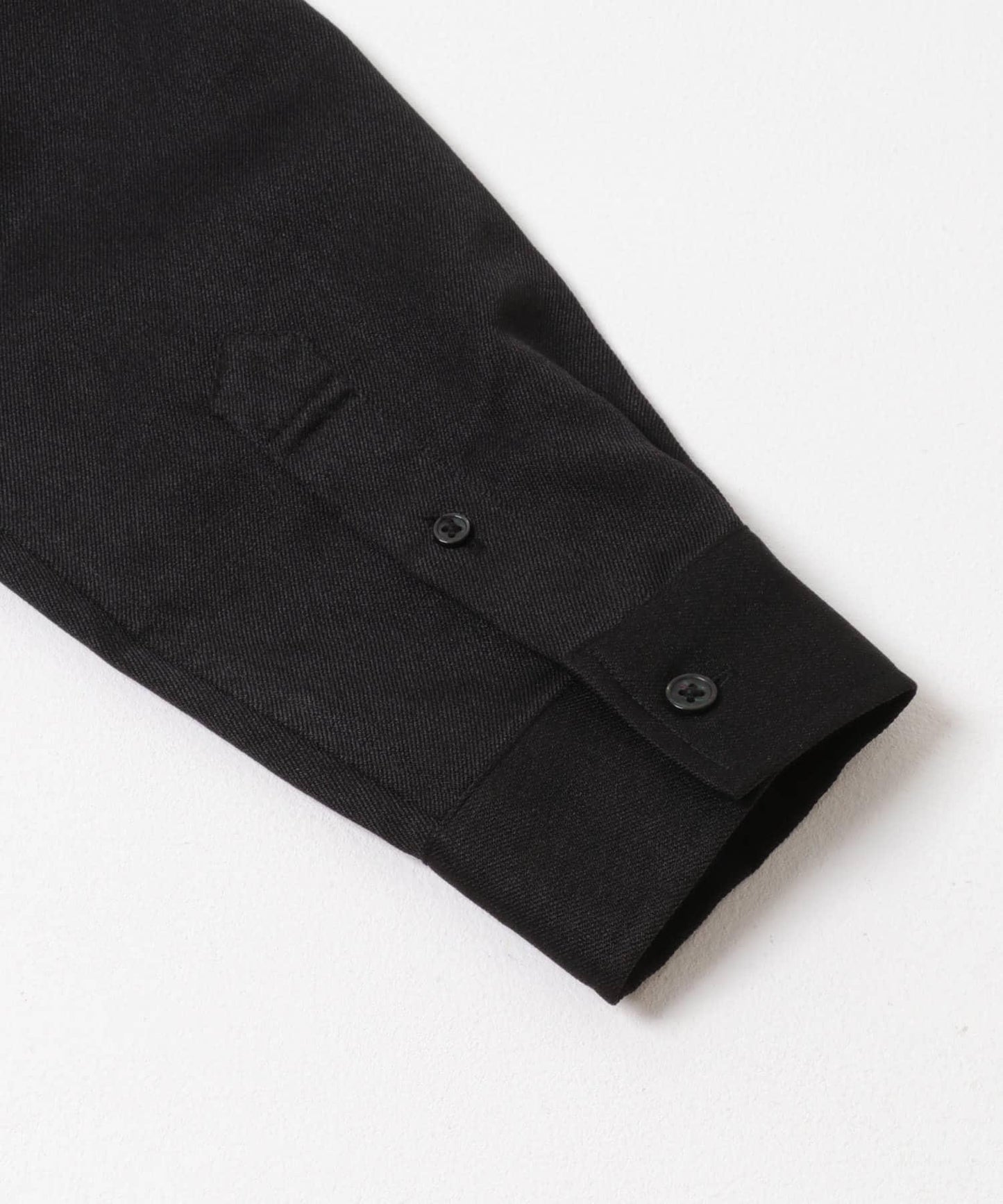 羊毛感立領寬鬆襯衫