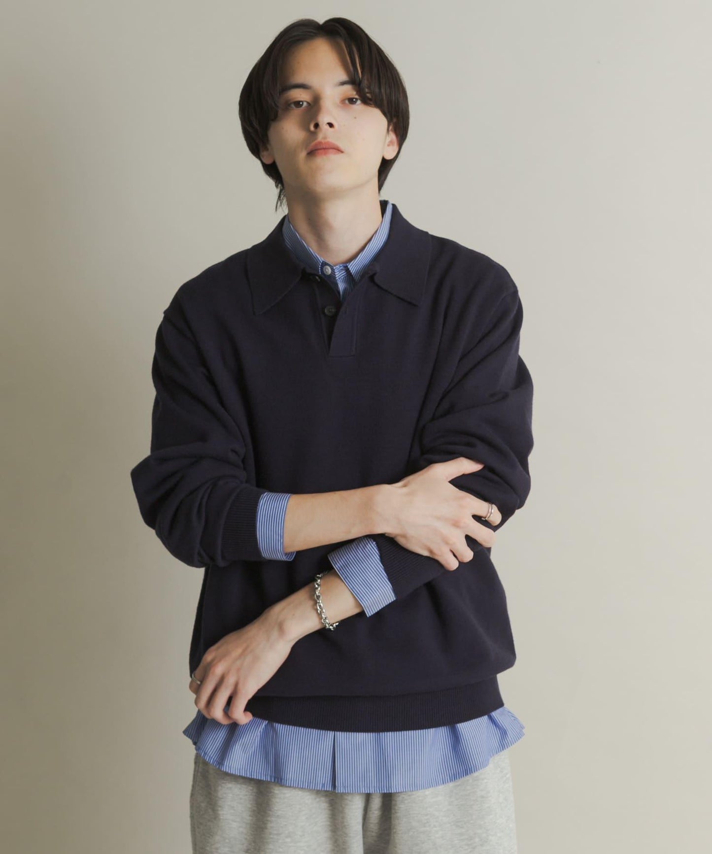 部分色 可水洗/防起球 彈力針織POLO衫