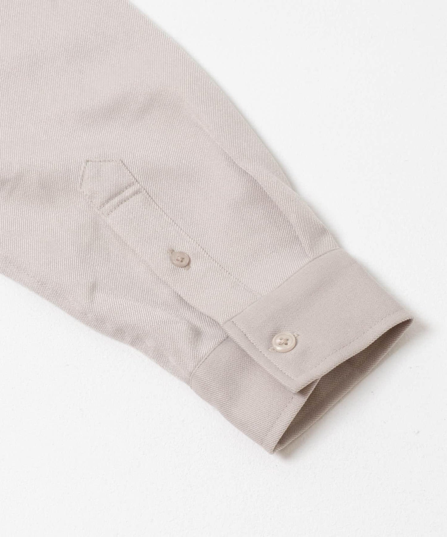 羊毛感立領寬鬆襯衫