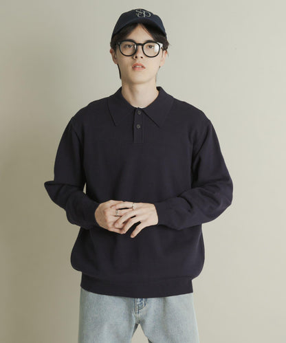 部分色 可水洗/防起球 彈力針織POLO衫