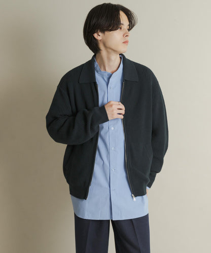 雙拉鍊針織開衫