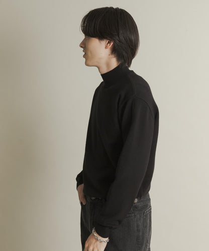 部分色 可水洗/防起球 彈力高領針織衫