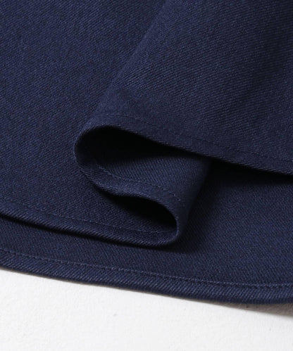 羊毛感立領寬鬆襯衫