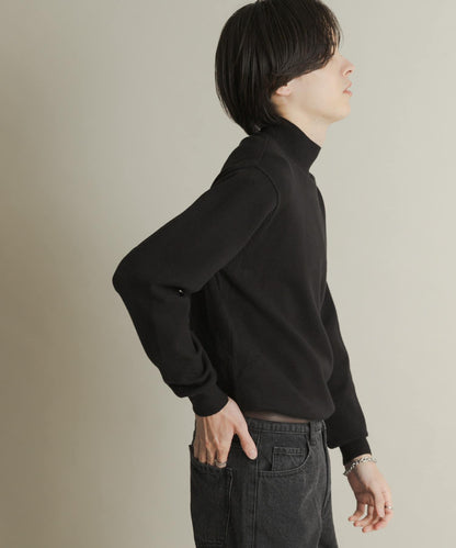 部分色 可水洗/防起球 彈力高領針織衫