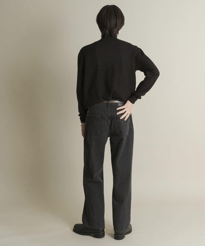 部分色 可水洗/防起球 彈力高領針織衫