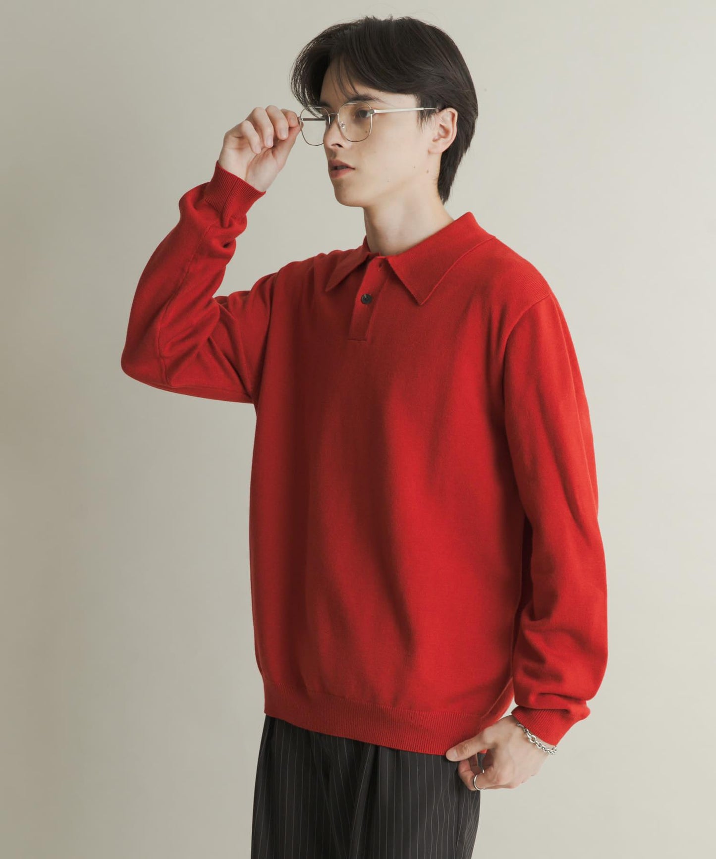 部分色 可水洗/防起球 彈力針織POLO衫