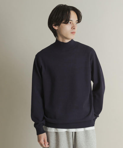 部分色 可水洗/防起球 彈力高領針織衫