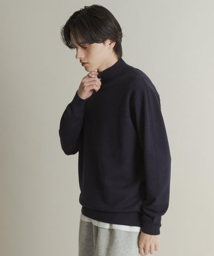 部分色 可水洗/防起球 彈力高領針織衫