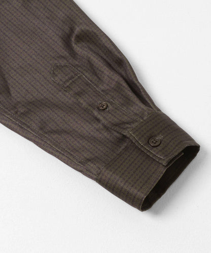 羊毛感立領寬鬆襯衫