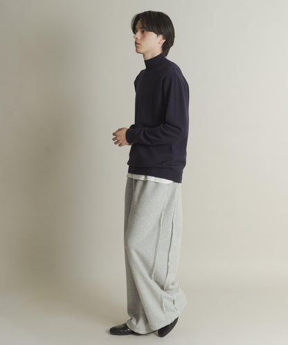 部分色 可水洗/防起球 彈力高領針織衫