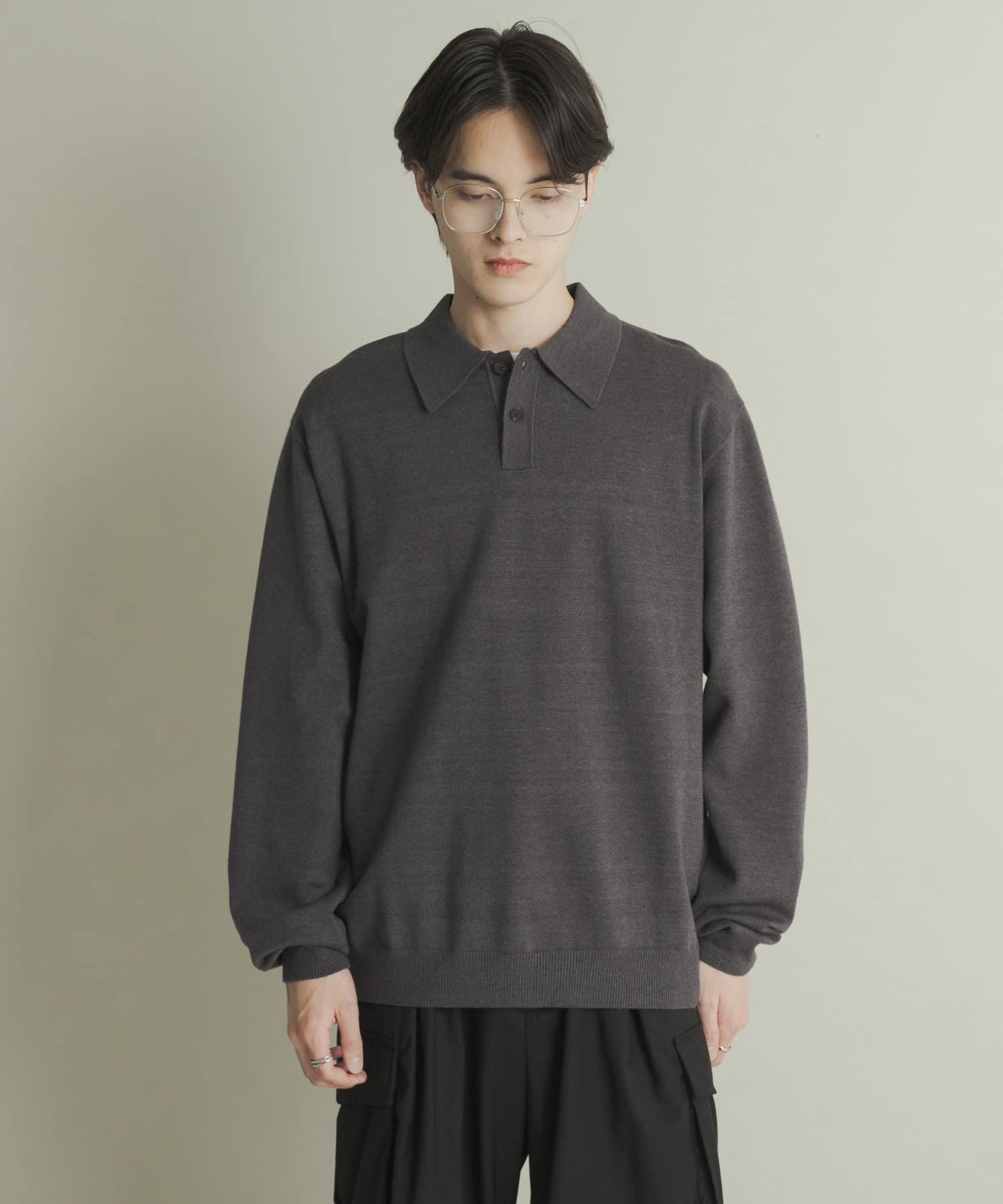 部分色 可水洗/防起球 彈力針織POLO衫