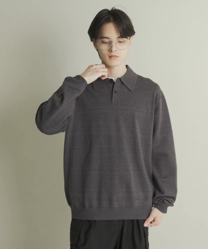 部分色 可水洗/防起球 彈力針織POLO衫