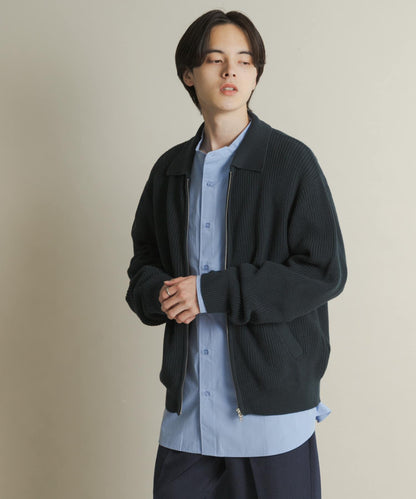 雙拉鍊針織開衫