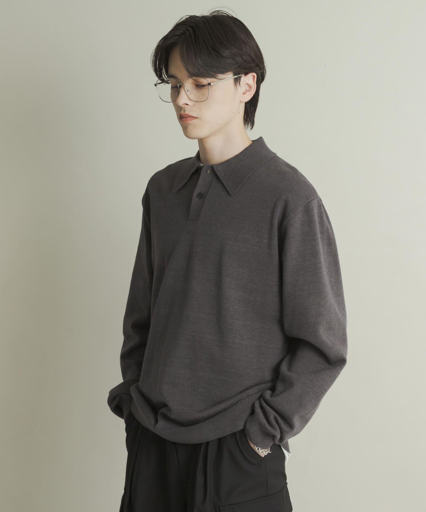 部分色 可水洗/防起球 彈力針織POLO衫