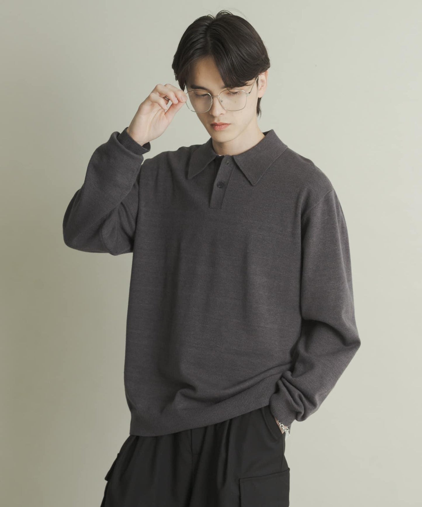 部分色 可水洗/防起球 彈力針織POLO衫