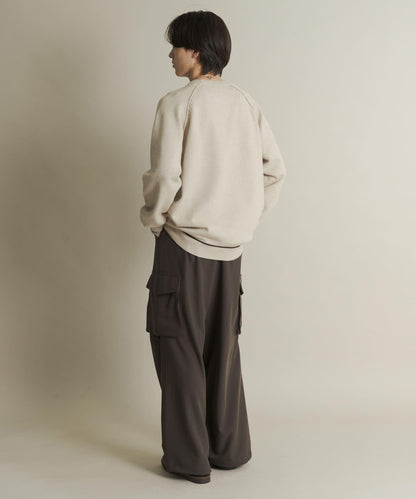 部分色 可水洗/防起球 彈力拼色針織衫