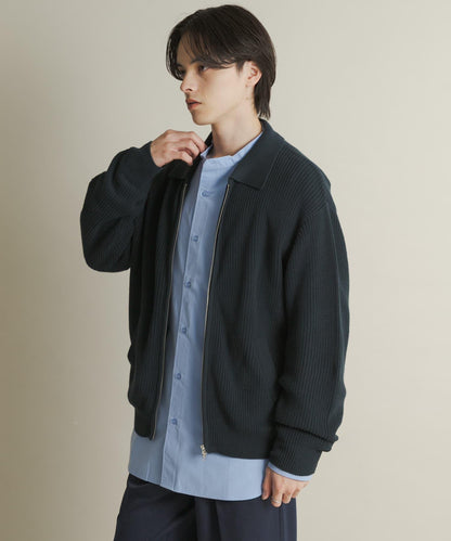 雙拉鍊針織開衫