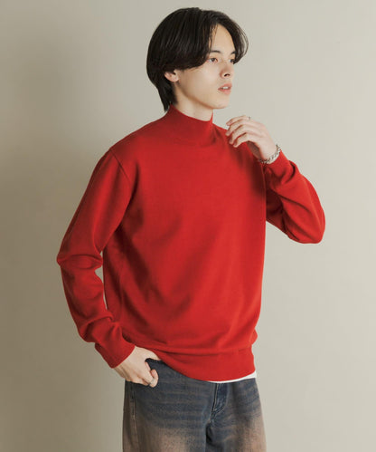 部分色 可水洗/防起球 彈力高領針織衫