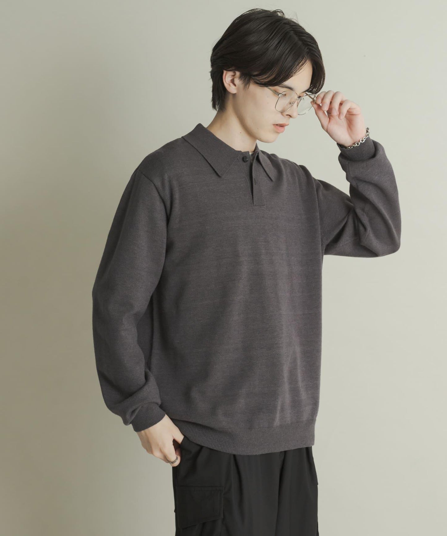 部分色 可水洗/防起球 彈力針織POLO衫