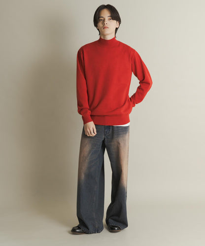 部分色 可水洗/防起球 彈力高領針織衫