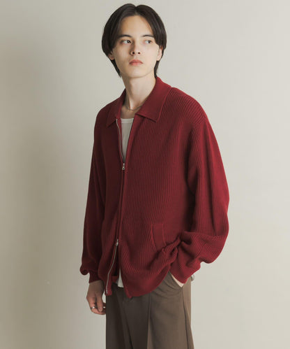 雙拉鍊針織開衫