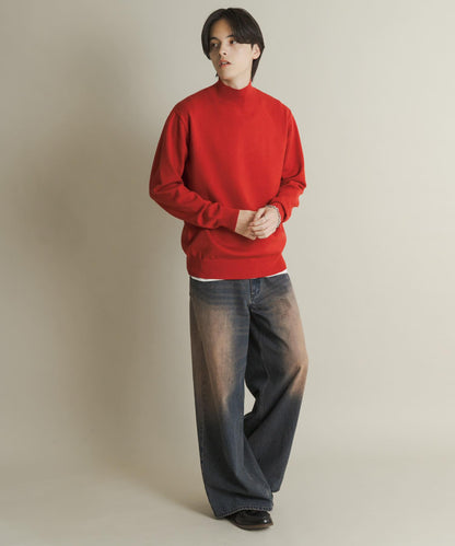 部分色 可水洗/防起球 彈力高領針織衫