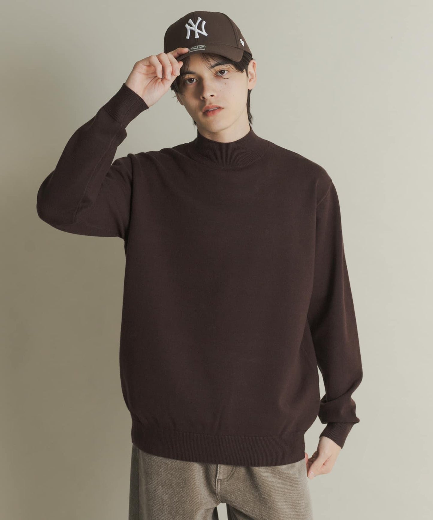 部分色 可水洗/防起球 彈力高領針織衫