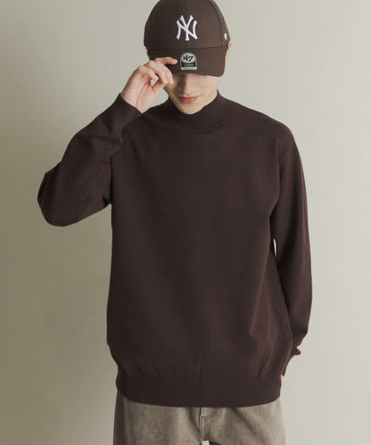 部分色 可水洗/防起球 彈力高領針織衫