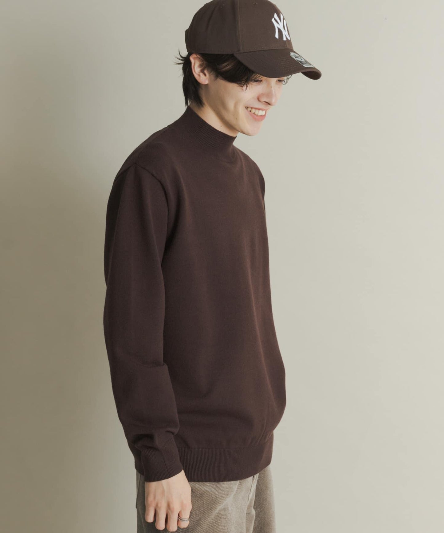 部分色 可水洗/防起球 彈力高領針織衫