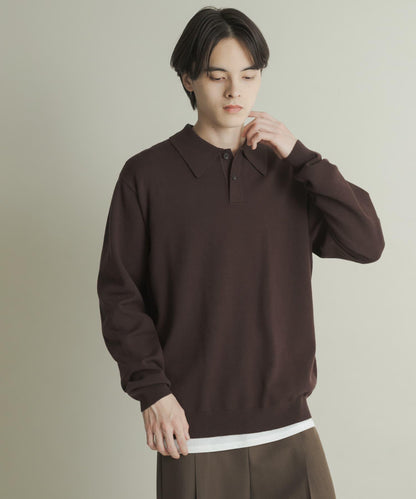 部分色 可水洗/防起球 彈力針織POLO衫