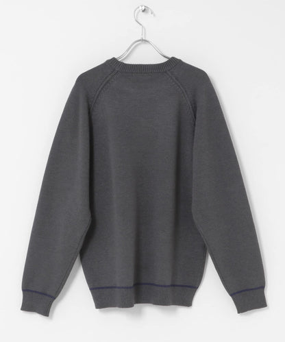 部分色 可水洗/防起球 彈力拼色針織衫