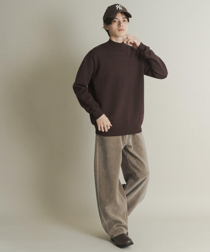 部分色 可水洗/防起球 彈力高領針織衫