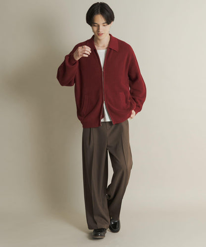 雙拉鍊針織開衫