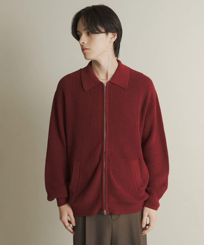 雙拉鍊針織開衫