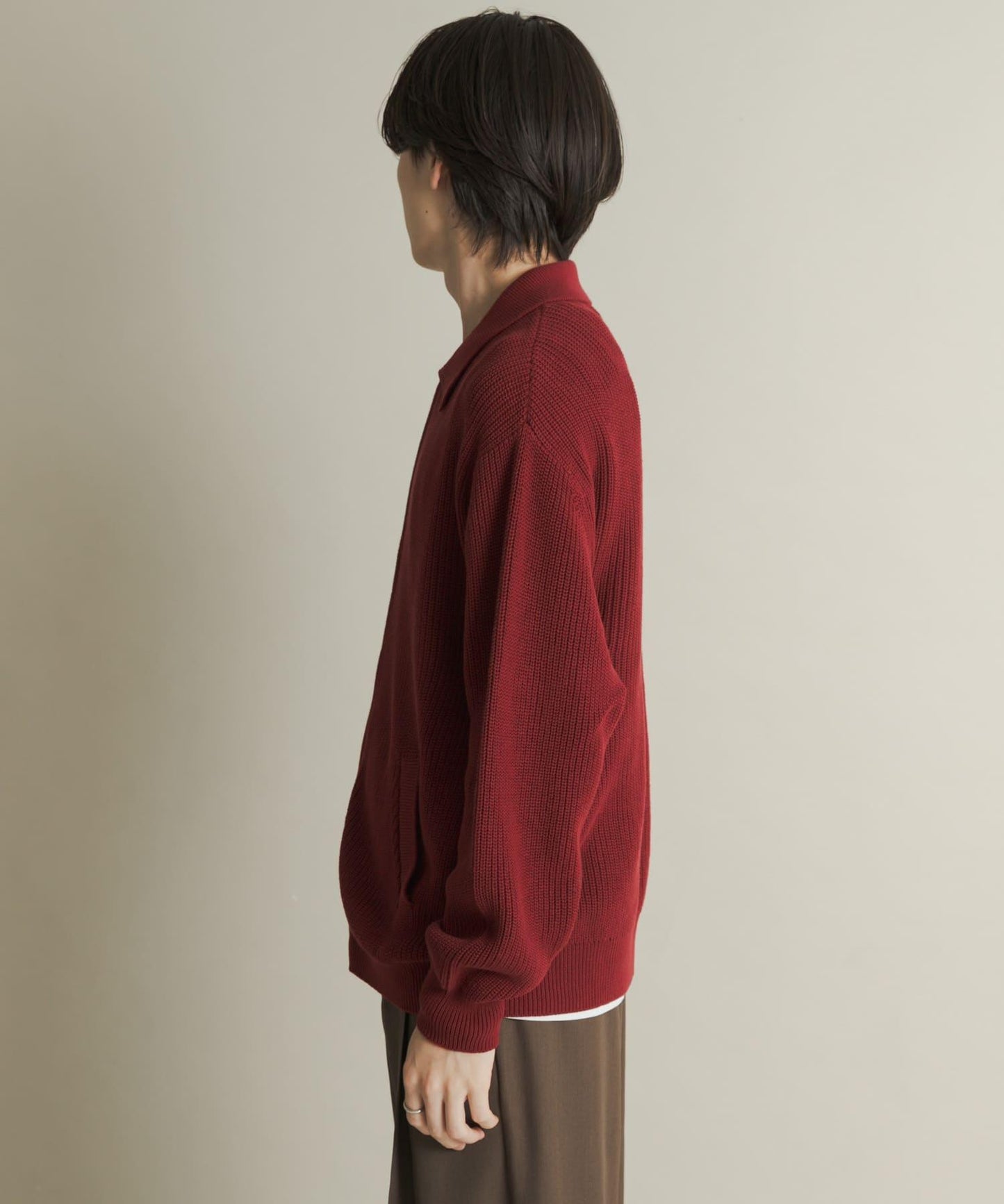 雙拉鍊針織開衫