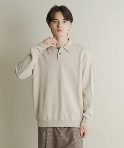 部分色 可水洗/防起球 彈力針織POLO衫