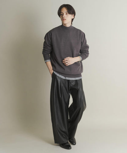 部分色 可水洗/防起球 彈力高領針織衫