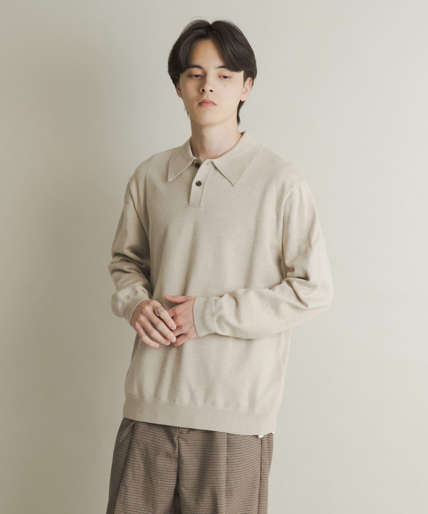 部分色 可水洗/防起球 彈力針織POLO衫