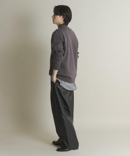 部分色 可水洗/防起球 彈力高領針織衫