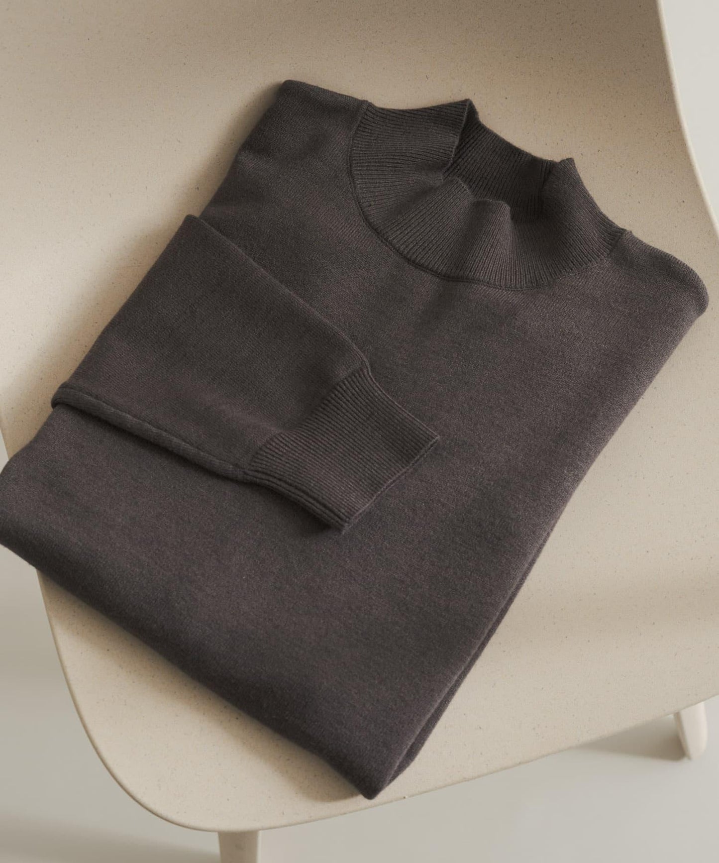 部分色 可水洗/防起球 彈力高領針織衫