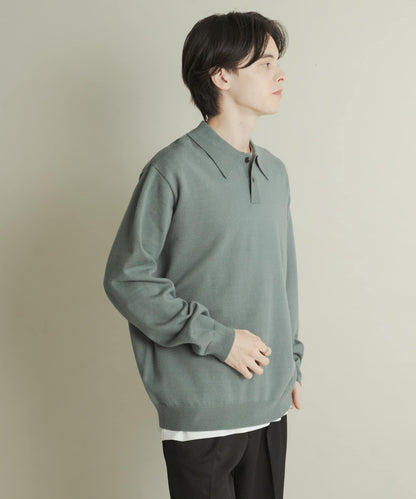 部分色 可水洗/防起球 彈力針織POLO衫