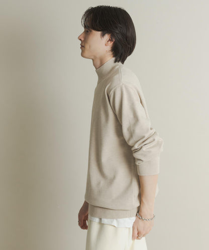 部分色 可水洗/防起球 彈力高領針織衫