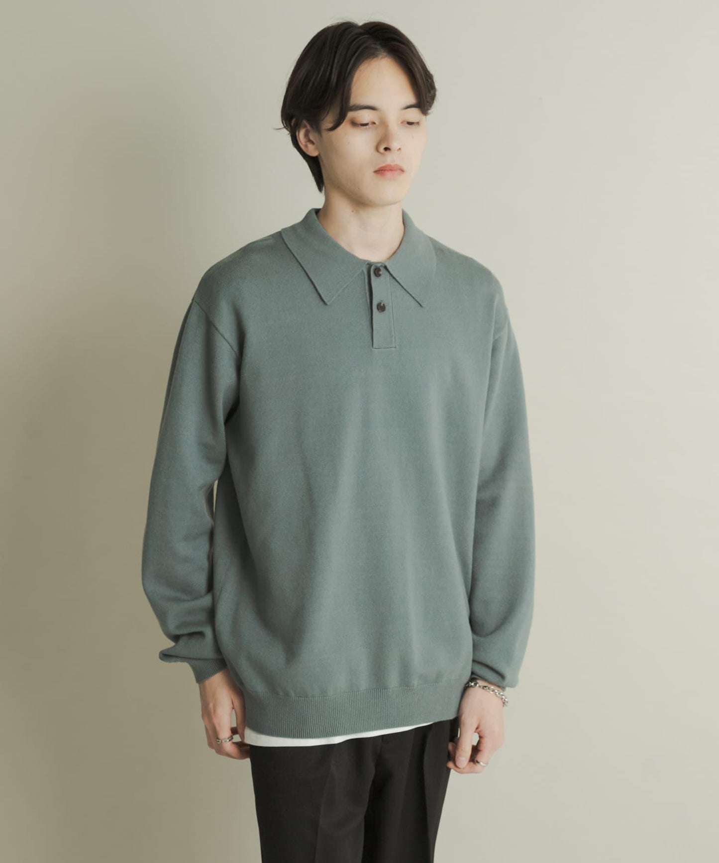 部分色 可水洗/防起球 彈力針織POLO衫