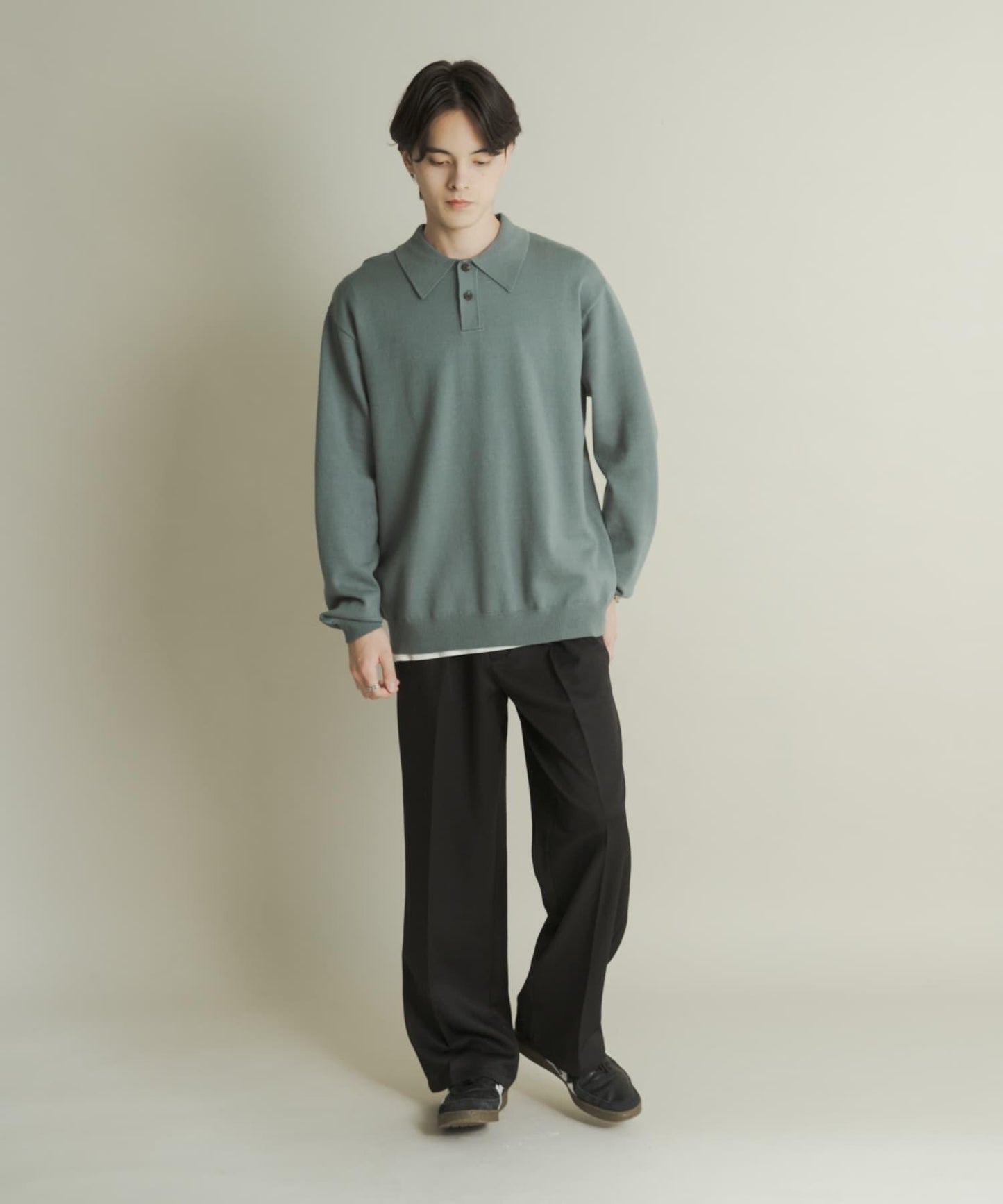 部分色 可水洗/防起球 彈力針織POLO衫