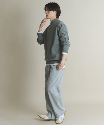 部分色 可水洗/防起球 彈力高領針織衫